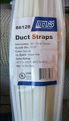 Mars 86128 36 DUCT STRAP 50PK 1 Pack by Unknown