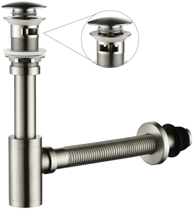 Bathroom Sink P-Trap Complete Set Adjustable Threaded Tube 1-1/4 Bottle Trap by GORDEE