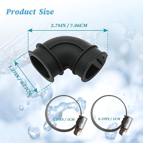 Compatible with GE Dishwasher Circulation Pump to Sump Elbow Hose & Clamp Kit - Image 4