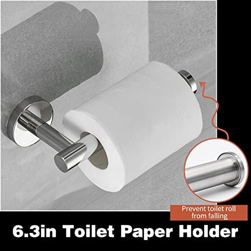 10pcs Bathroom Hardware Set, Brushed Nickel Bathroom Hardware Set, Including - Image 3