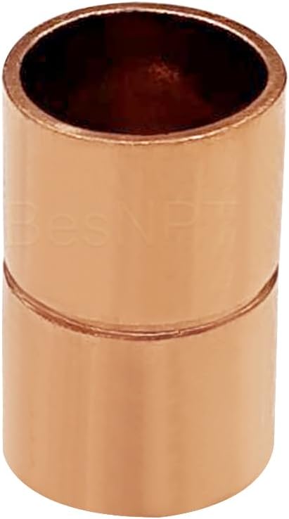 10 Pcs 1/2 Inch Straight Copper Coupling Fittings, Pipe Solder Joint | C X C - Image 5