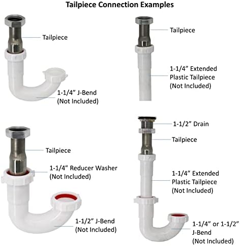 LEYSO Stainless Steel 1" NPS Thread Bar Sink 1-1/2” Drain - Image 6