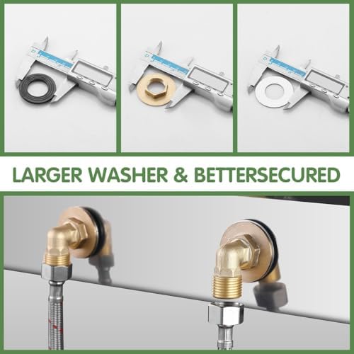Installation Kit for Wall Mount Commercial Faucet, TOLSUNY Backsplash Mount Set - Image 2