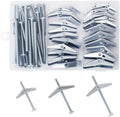 28PCS Toggle Bolts Wing Nuts Heavy Duty Hollow Wall Anchors 3 Sizes by Unknown