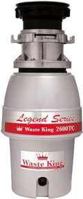 Waste King L-2600TC Controlled Activation 1/2 HP Garbage Disposal by Waste+King+