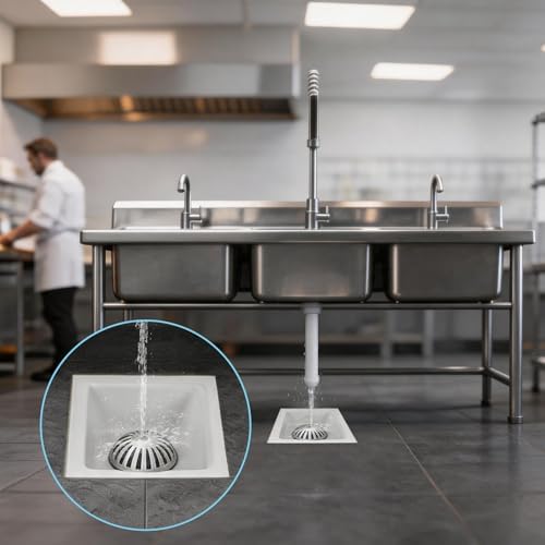 1 PCS Floor Sink Strainer, Heavy Duty Commercial Drain Cover - Image 4