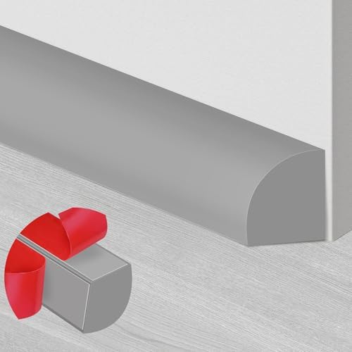 ToLanbbt Flexible Quarter Round Molding, 120 Inch Peel and Stick Rubber Trim by ToLanbbt
