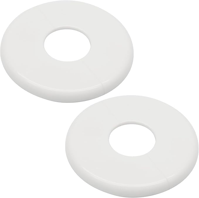 2 Pcs, 28mm Pipes | Self-Adhesive, Plumbing Cover Plates, - Image 2