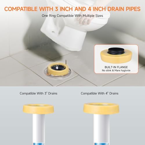 Jamini 1.18” Thick Toilet Wax Ring Kit - Image 3