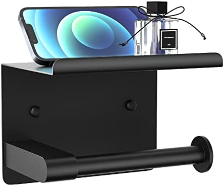 GLNLQ Matte Black Toilet Paper Holder by GLNLQ