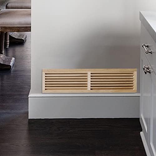 WELLAND Red Oak 32-Inch Hardwood Register Cold Air Return Wall Vent - Image 6