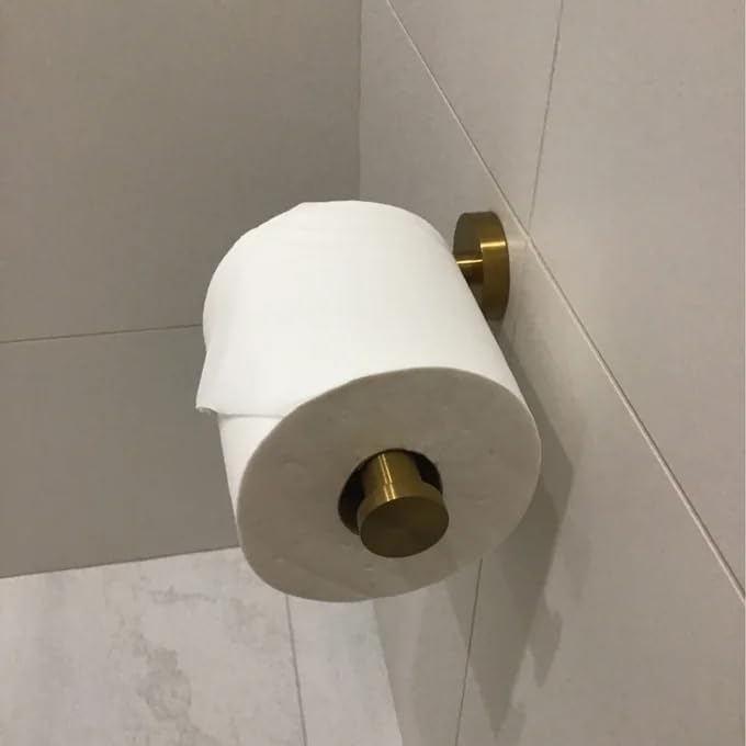USHOWER Brushed Gold Toilet Paper Holder - Image 6