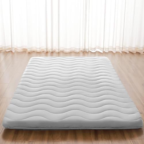 Japanese Futon Floor Mattress, 100% High Density Comfortable Foam, 3.5" Thicken by SchnauzerHome