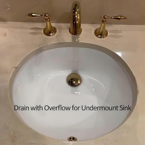 Bathroom Sink Drain with Overflow - Image 2