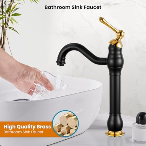 gotonovo Vintage Bathroom Vessel Sink Faucet, - Image 2