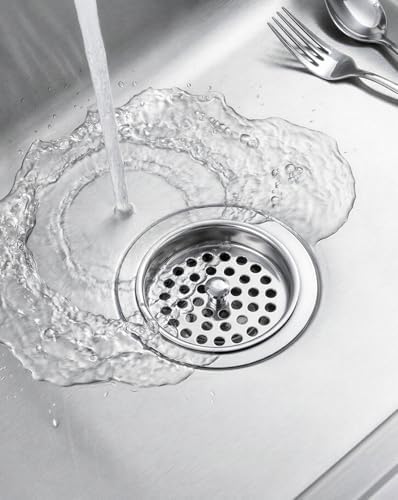 Commercial-Grade Garbage Disposal Cover, Kitchen Sink Drain Basket Strainer - Image 2