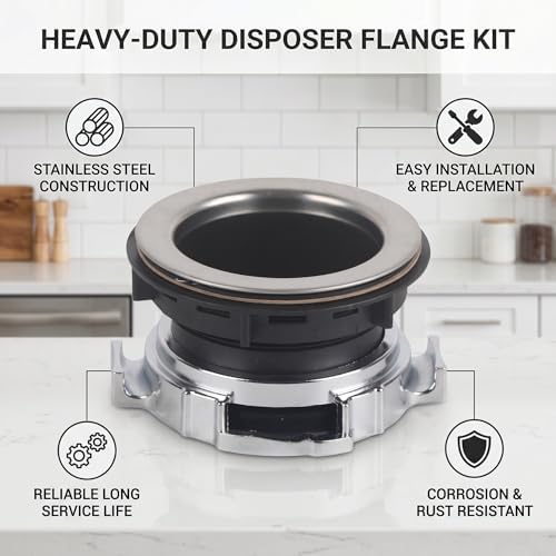 Stainless Steel Garbage Disposal Flange Kit, Sink Mount - Image 3