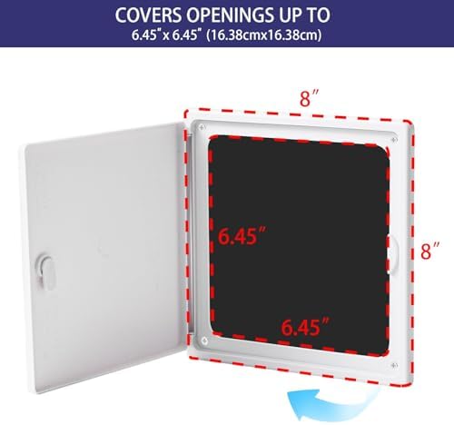 EASY-EXS Access Panel 8x8 with Door Plastic White - Image 2