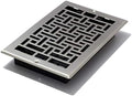 Decor Grates AJL610W-NKL Oriental Wall Register, 6-Inch by 10-Inch by DecorGrates