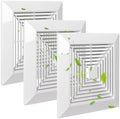 White 3 Piece Bathroom Exhaust Fan Cover by Unknown