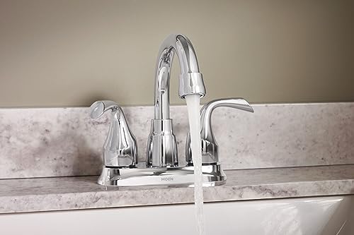 Moen Idora Chrome Two-Handle Centerset Bathroom Sink Faucet - Image 6