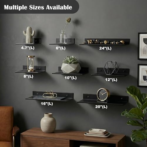 Z metnal Small Decor Shelves, Mini Floating Display Wall Shelf - Image 5