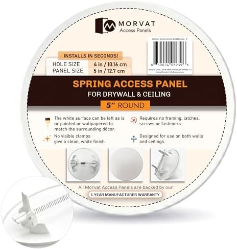 Morvat Round Spring Access Panel 5x5 Inch by Morvat