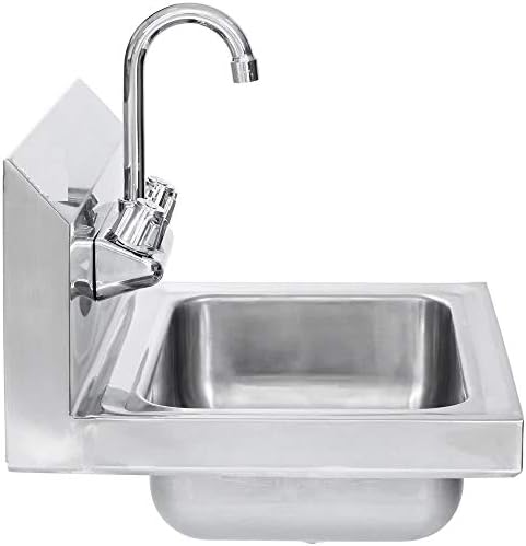 Commercial Stainless Steel Wall-Mount Hand Sink 12 x 12 - Image 3