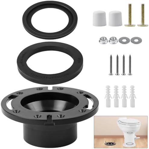 RV Toilet Seal and 3" Socket Floor Flange Kit by UHEGDRR