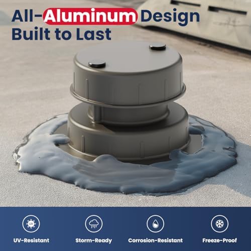 Safoner Aluminum RV Roof Vent Cover- Metal Replacement - Image 2