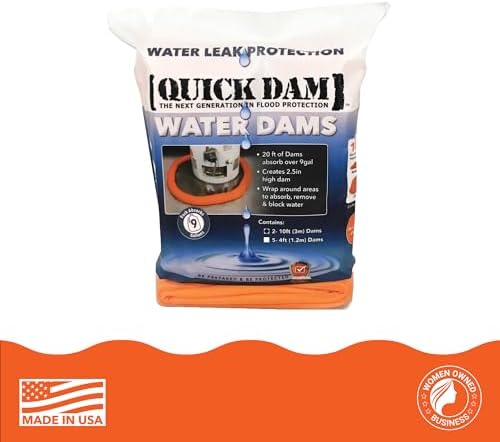 Quick Dam 10ft Indoor Water Dam Flood Barrier, 2 Pack - Image 2
