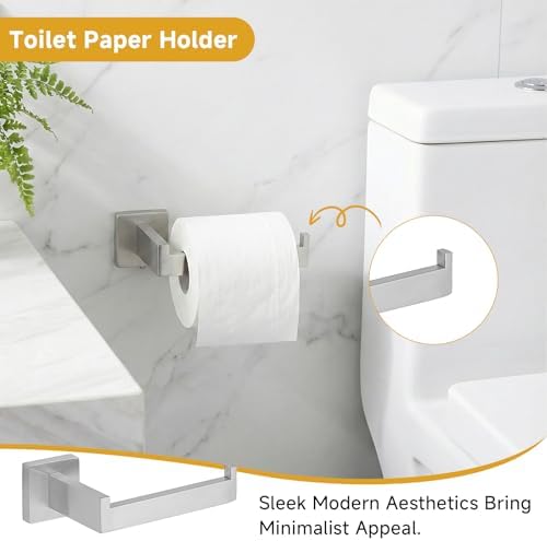 5 Piece Bathroom Towel Bar Set - Image 6
