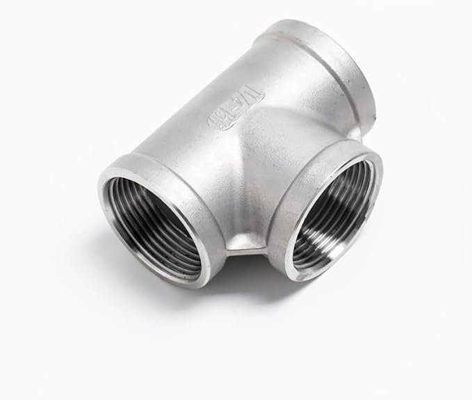 Beduan 2 PCS Stainless 1/8" Tee Female NPT T Shaped 3 Way Cast Pipe Fitting | - Image 5