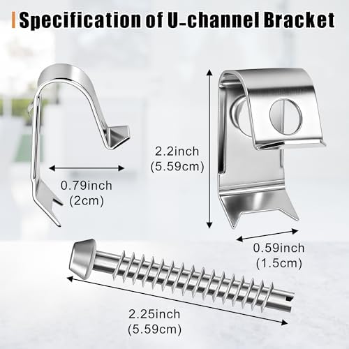 14 Pack Undermount Sink Clips, Countertops up to 1-1/2" Thick - Image 3