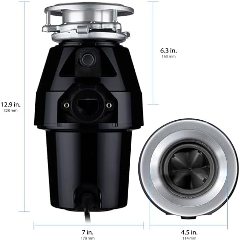 Waste Maid Garbage Disposal, Continuous Feed, 1/2 HP Mid Duty - Image 3