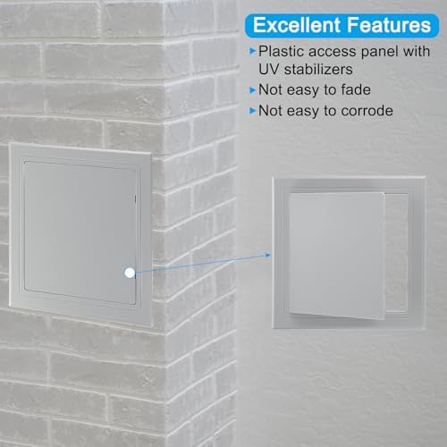 PATIKIL 10x10 inch Self-Adhesive Access Panel, ABS Plumbing Access Doors Easy - Image 3