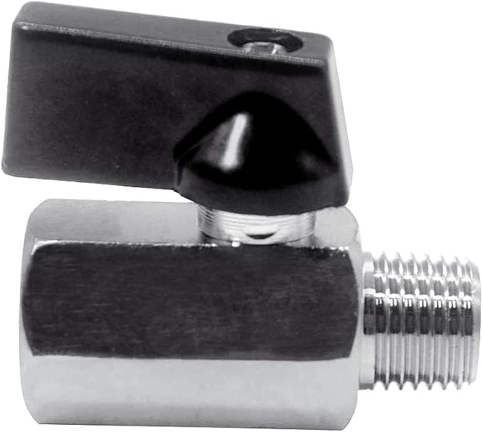 Beduan 1/4" Brass Mini Ball Valve NPT Female x Male Shut-Off Valve - Image 4