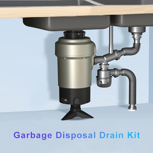 Garbage Disposal Drain Kit, Kitchen Sink P-Trap 1 1/2, Space Saving, Clog - Image 3