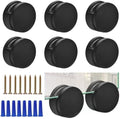Black Frameless Mirror Mounting Hardware Kit Zinc Alloy Mirror Holders Mirror by Unknown