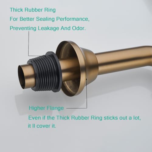 Brass P Trap 1 1/4 Sink Drain Pipe - Image 4