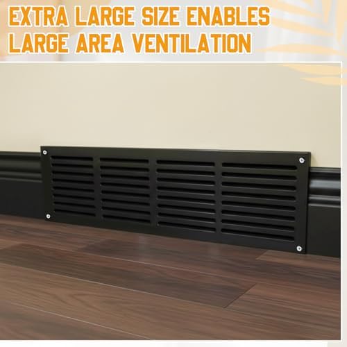 Colingmill 1 Pcs Decorative Return Air Vent Cover 32 x 8.5 x 3/4 Inch Black MDF - Image 5