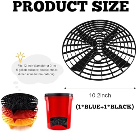 Yourkar 2 PCS Car Wash Bucket Inserts, Plastic Vehicle Wash Bucket Insert - Image 2