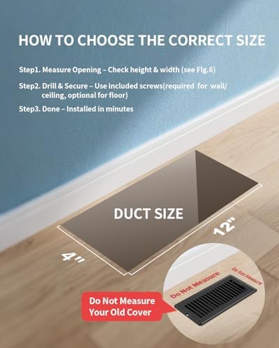 4x12 Floor Register Vent Covers - Image 3