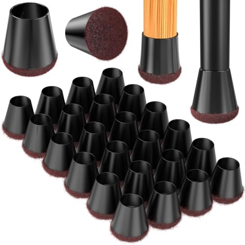 Chair Leg Floor Protectors for Hardwood Floors Extra Small 24pcs by YTEACIUL