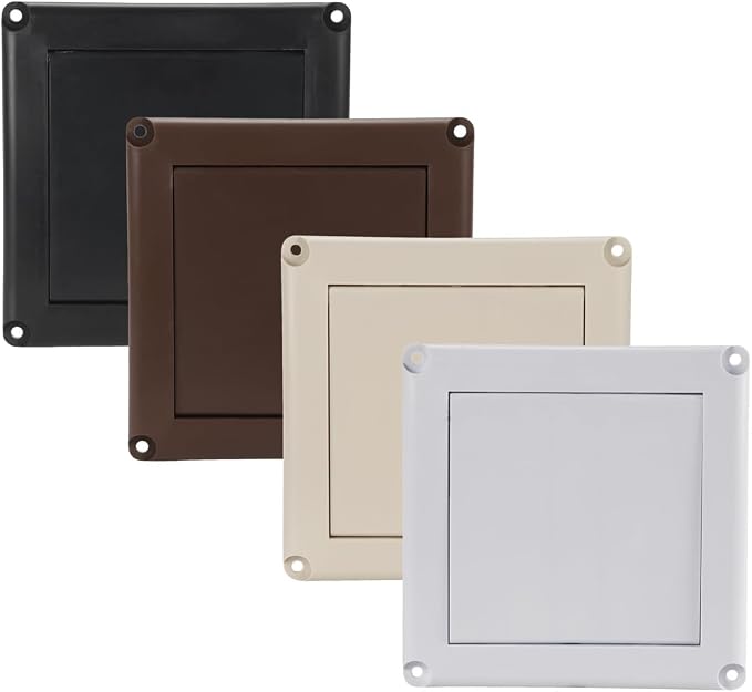 EverSafe 4" Dryer Vent Cover for Exterior Wall Vent Hood Outlet, Auto Airflow - Image 6