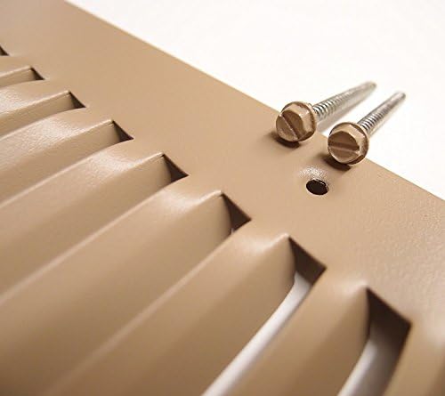 HVAC Premium 16'' x 20'' Flat Stamped Steel Return Air Grille - Image 4