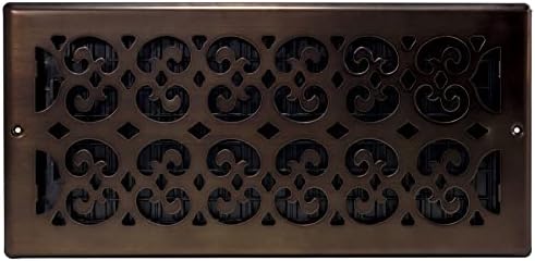 Decor Grates SP614W-RB Scroll Design Wall/Ceiling Register, 6x14 Inches - Image 2