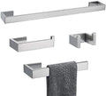 4 Pieces Bathroom Hardware Accessories Set Towel Bar Towel Holder Robe Hook by TNOMS