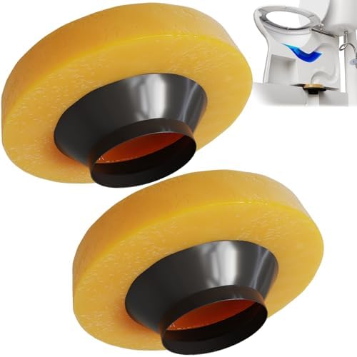 NEEXAN Toilet Wax Ring Kit Universal Seal Fits 3 and 4 Inch Drains 2-Pack by neexan