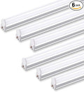 Barrina 6 Pack LED T5 Integrated Single Fixture, 20W | Warm White Utility Shop by Barrina